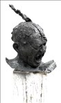 Tim Shaw RA, 1566 - HORROR OF WAR (CAST HEAD FROM MAN ON FIRE: PERMANENT OUTDOOR INSTALLATION IMPERIAL WAR MUSEUM NORTH FROM JULY 2023)